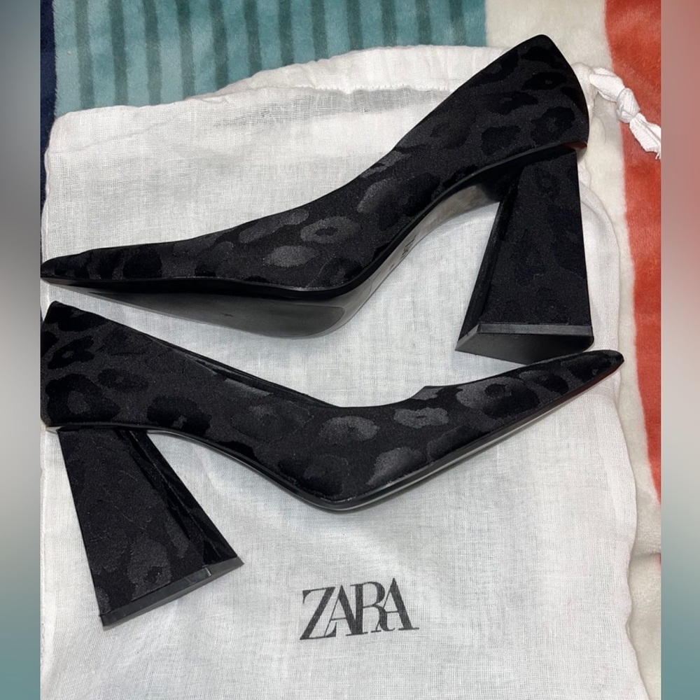 Zara Leopard Heels